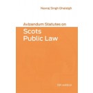 Avizandum Statutes on Scots Public Law 5th Edition