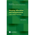 Housing Allocation and Homelessness: Law and Practice 6th Edition
