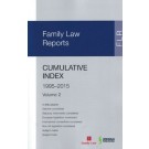 Family Law Reports: Cumulative Index