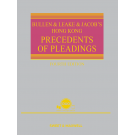 Bullen & Leake & Jacob’s Precedents of Pleadings Hong Kong, 4th Edition (e-Book only)
