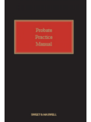 Probate Practice Manual Looseleaf and CD-ROM