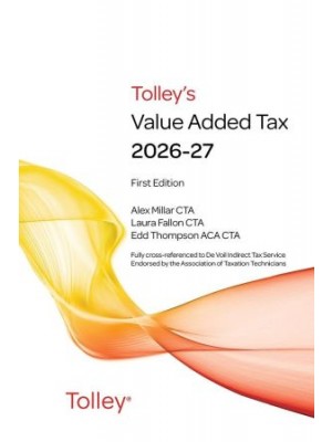 Tolley's Value Added Tax 2026-27 - 1st & 2nd Editions