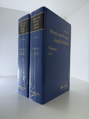 Words and Phrases Legally Defined, 6th Edition
